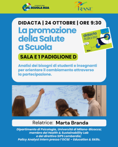 I nostri eventi a Didacta – La promozione della Salute a Scuola